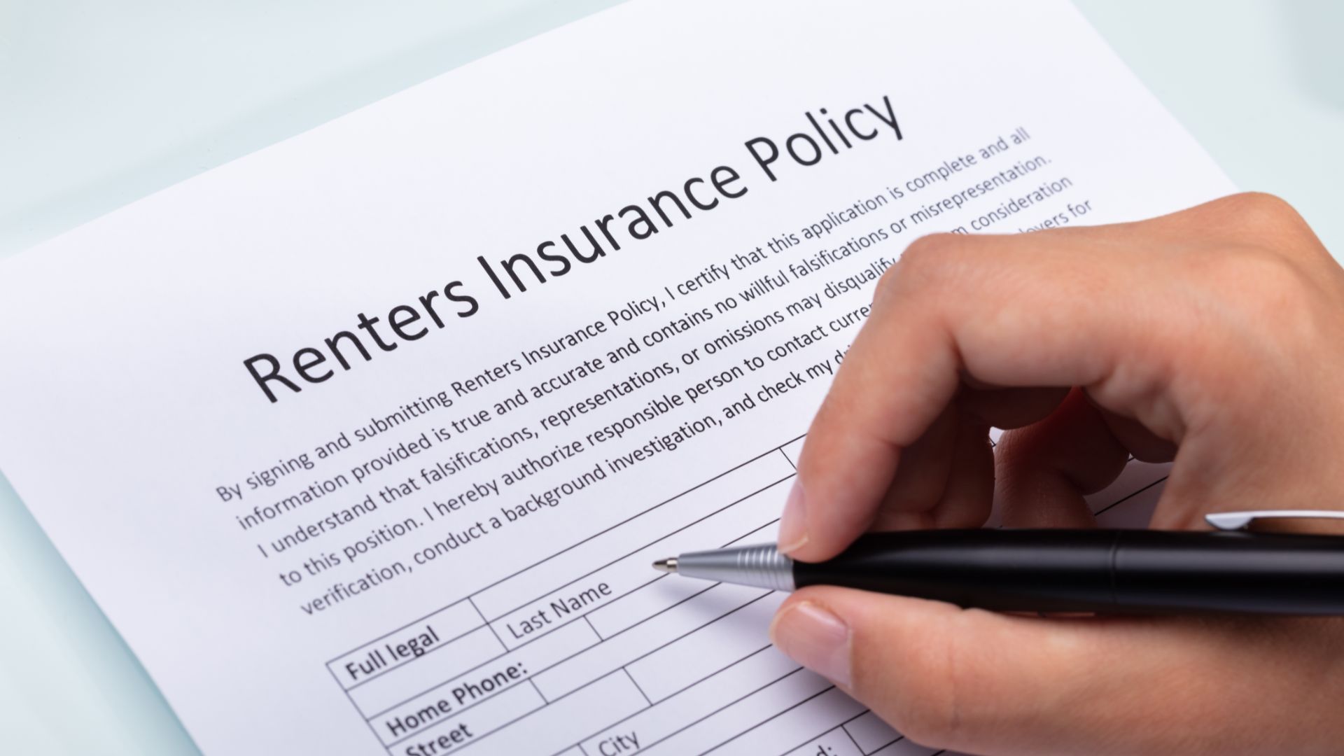 renters insurance policy, renter insurance, renter's insurance